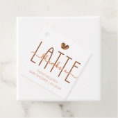 Étiquettes Cadeau Baby shower Café Merci Un Latte (En situation)