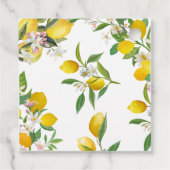 Étiquettes Cadeau Baby shower citron, Ciao bébé, thème italien (Dos)