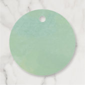 Étiquettes Cadeau Baby shower citrouille Fall Greenery Gold Foliage (Dos)