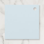 Étiquettes Cadeau Baby shower classique Teddy Bear Pastel (Dos)