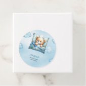 Étiquettes Cadeau Baby shower coussin Teddy Bear (En situation)