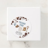 Étiquettes Cadeau Baby shower Cowboy (En situation)