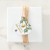 Étiquettes Cadeau Baby shower d'abeilles miel Favoriser les étiquett (En situation)