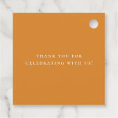 Étiquettes Cadeau Baby shower d'automne de cerfs de bois mignon (Dos)