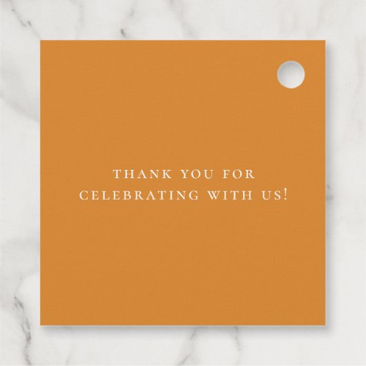 Étiquettes Cadeau Baby shower d'automne d'écureuil en bois mignon (Dos)