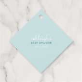 Étiquettes Cadeau Baby shower de baleine couchée mignonne (Dos)