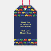 Étiquettes-cadeau Baby shower de camions (Dos)