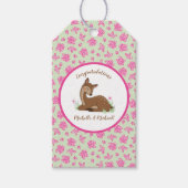 Étiquettes-cadeau Baby shower de cerfs (Devant)