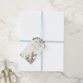 Étiquettes-cadeau Baby shower de cerfs de bois (Avec de laficelle)