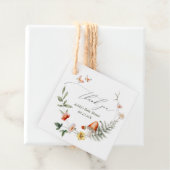 Étiquettes Cadeau Baby shower de champignons de forêt enchantés (En situation)