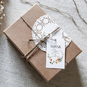 Étiquettes-cadeau Baby shower de champignons et fraises ou anniversa