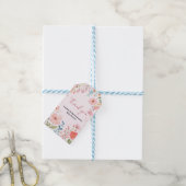 Étiquettes-cadeau Baby shower de chemin en floraison (Avec de laficelle)