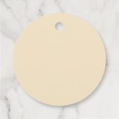 Étiquettes Cadeau Baby Shower de Citron et Fleurs (Dos)