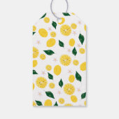 Étiquettes-cadeau Baby shower de citron "Merci" (Dos)