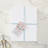 Étiquettes-cadeau Baby shower de couronne d'eucalyptus pour éléphant (Avec de laficelle)