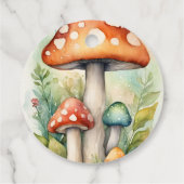 Étiquettes Cadeau Baby shower de fée de jardin enchanté (Dos)