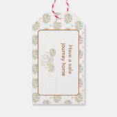 Étiquettes-cadeau Baby shower de ferme mignonne (Dos)