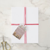 Étiquettes-cadeau Baby shower de fille fleur sauvage des animaux des (Avec de la ficelle)