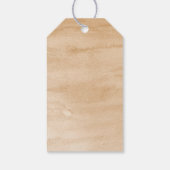 Étiquettes-cadeau Baby shower de Fleur sauvage Boho Terracotta (Dos)