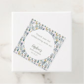 Étiquettes Cadeau Baby shower de Fleur sauvage d'aquarelle Boho Cute (En situation)