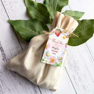 Étiquettes-cadeau Baby shower de fraise Berry sucrée en faveur