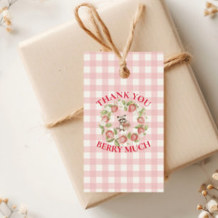 Étiquettes-cadeau Baby shower de fraises