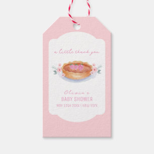 Étiquettes-cadeau Baby shower de framboise à la croûte à la crème do