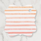 Étiquettes Cadeau Baby shower de fruits de pêche (Dos)