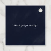 Étiquettes Cadeau Baby shower de galaxie spatiale mignonne (Dos)