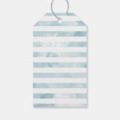 Étiquettes-cadeau Baby shower de glace bleu (Dos)