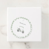 Étiquettes Cadeau Baby shower de golf vert Sage (En situation)
