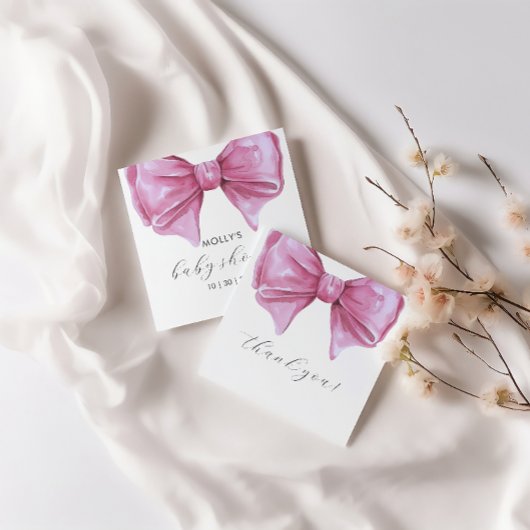 Étiquettes Cadeau Baby shower de la corbeille rose