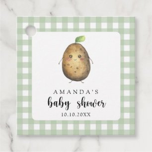 Étiquettes Cadeau Baby shower de la pomme de terre