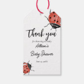 Étiquettes-cadeau Baby shower de Ladybugs (Devant)