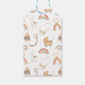 Étiquettes-cadeau Baby shower de linge de bébé pour fille (Dos)