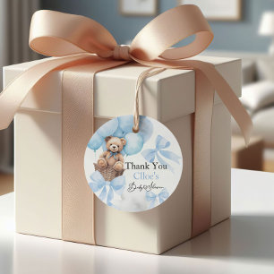 Étiquettes Cadeau Baby shower de l'ours