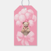 Étiquettes-cadeau Baby shower de l'ours (Dos)
