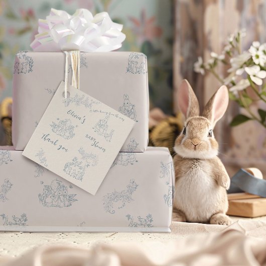 Étiquettes Cadeau Baby shower de maman de Peter Rabbit