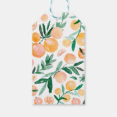 Étiquettes-cadeau Baby shower de Merci Citrus Orange (Dos)