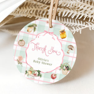 Étiquettes Cadeau Baby shower de Merci de cultivé localement