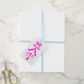 Étiquettes-cadeau Baby shower de Merci de maison rose (Avec de laficelle)