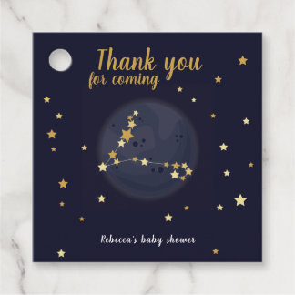 Étiquettes Cadeau Baby shower de Merci zodiac