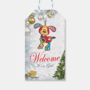 Étiquettes-cadeau Baby shower de Noël