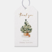 Étiquettes-cadeau Baby shower de Noël hiver Merci (Devant)