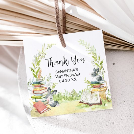 Étiquettes Cadeau Baby shower de nouveau chapitre Storybook