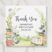 Étiquettes Cadeau Baby shower de nouveau chapitre Storybook (Devant)