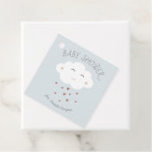 Étiquettes Cadeau Baby shower de nuage mignon (En situation)