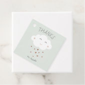 Étiquettes Cadeau Baby shower de nuage mignon (En situation)