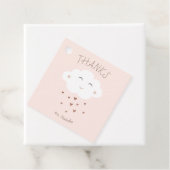 Étiquettes Cadeau Baby shower de nuage mignon (En situation)