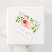 Étiquettes Cadeau Baby shower de pêche douce ou anniversaire (En situation)